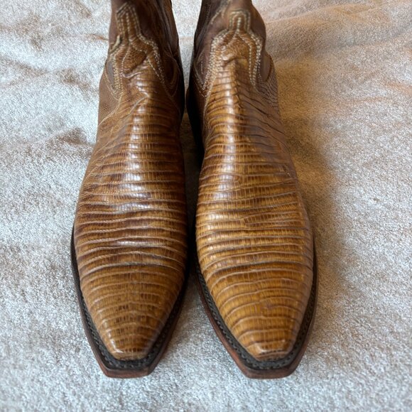 Lucchese 1883 Teju Lizard N4002 cowboy boots, size 8.5 - Picture 3 of 9